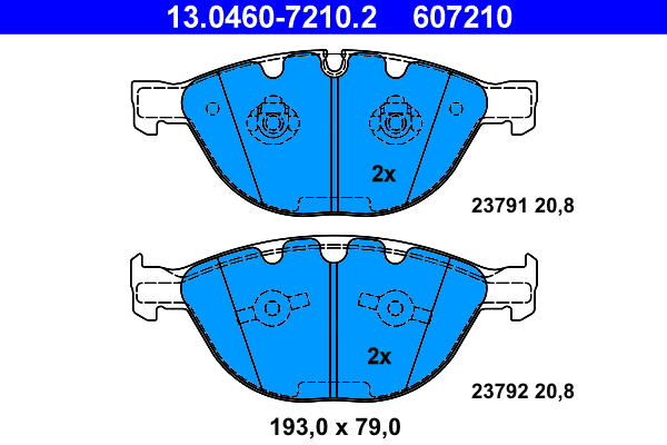 Placute frana ATE 13.0460-7210.2