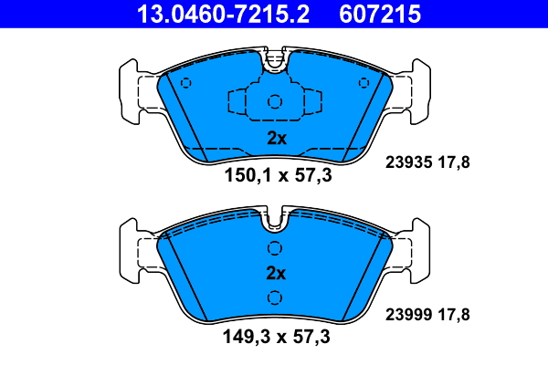 Placute frana ATE 13.0460-7215.2