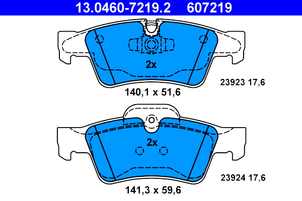 Placute frana ATE 13.0460-7219.2