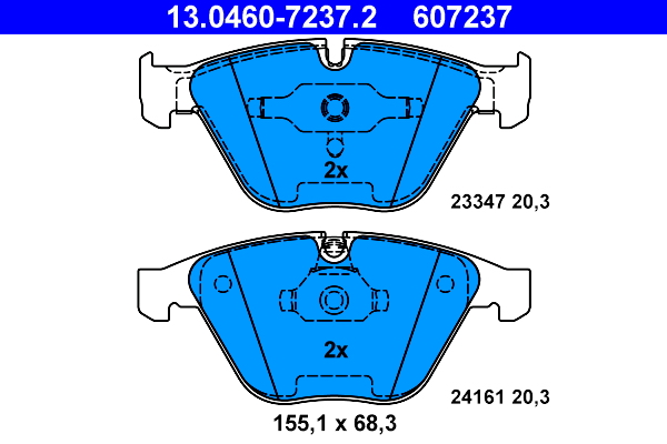 Placute frana ATE 13.0460-7237.2
