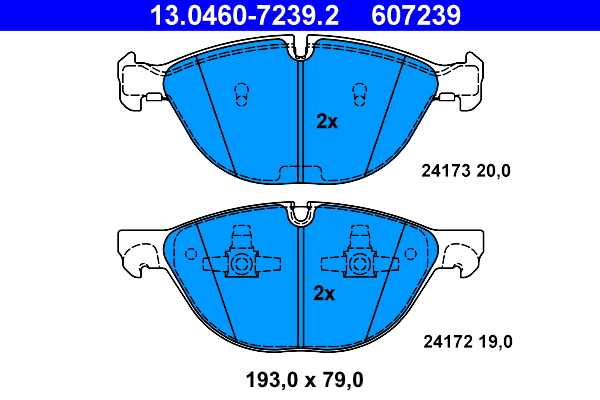 Placute frana ATE 13.0460-7239.2