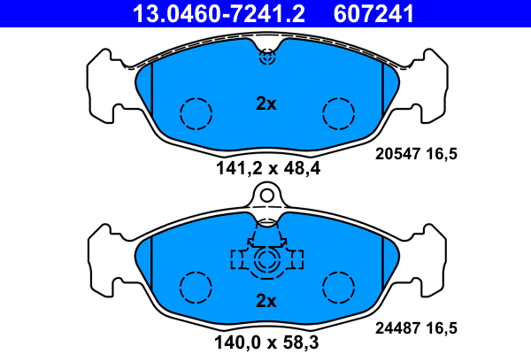 Placute frana ATE 13.0460-7241.2
