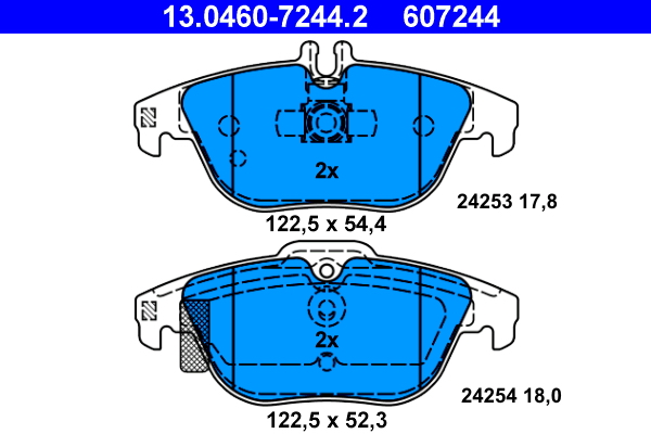 Placute frana ATE 13.0460-7244.2