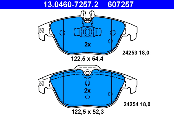 Placute frana ATE 13.0460-7257.2