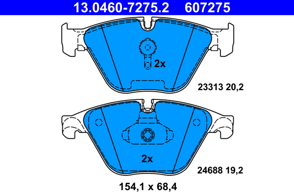 Placute frana ATE 13.0460-7275.2