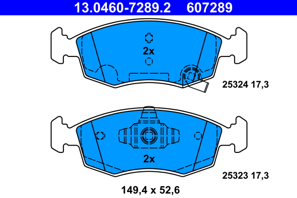 Placute frana ATE 13.0460-7289.2