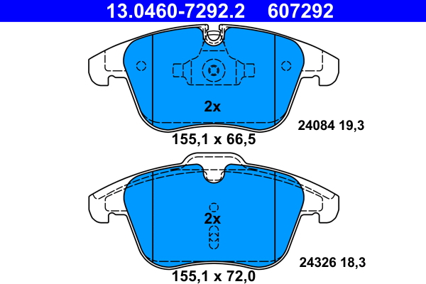 Placute frana ATE 13.0460-7292.2