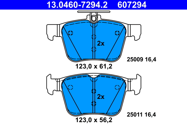 Placute frana ATE 13.0460-7294.2