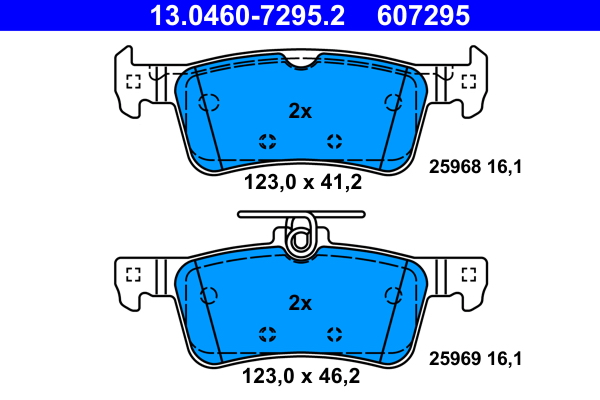 Placute frana ATE 13.0460-7295.2