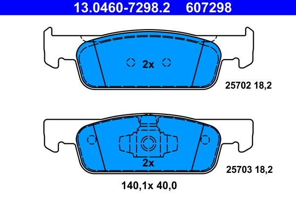 Placute frana ATE 13.0460-7298.2