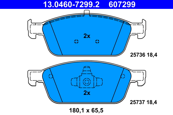Placute frana ATE 13.0460-7299.2