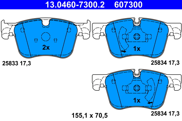 Placute frana ATE 13.0460-7300.2