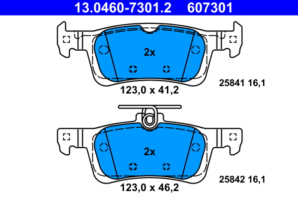 Placute frana ATE 13.0460-7301.2