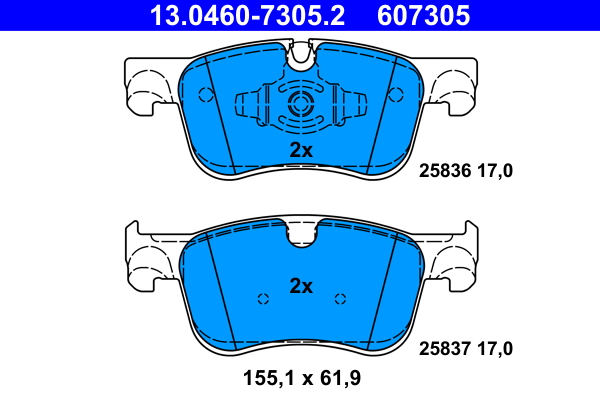 Placute frana ATE 13.0460-7305.2