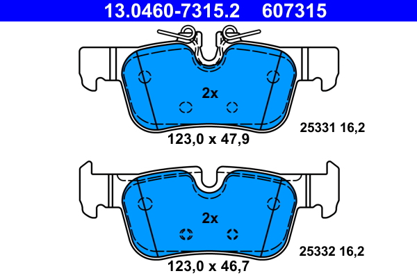 Placute frana ATE 13.0460-7315.2
