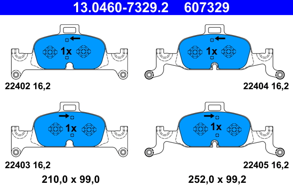Placute frana ATE 13.0460-7329.2