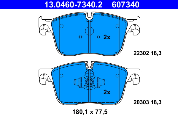 Placute frana ATE 13.0460-7340.2