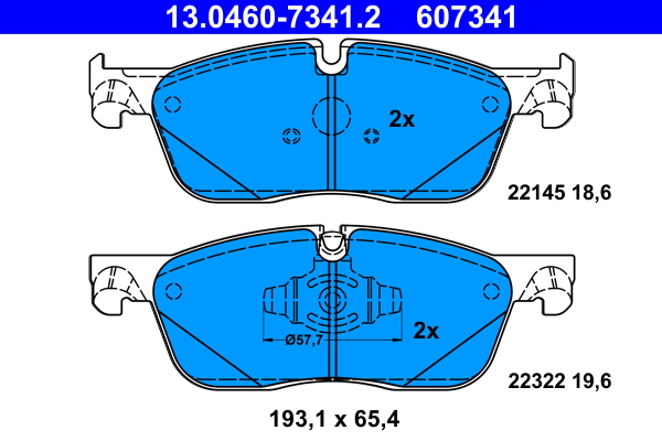 Placute frana ATE 13.0460-7341.2
