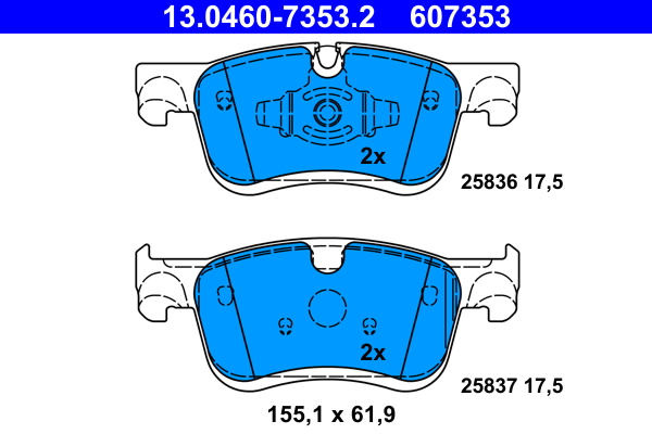 Placute frana ATE 13.0460-7353.2