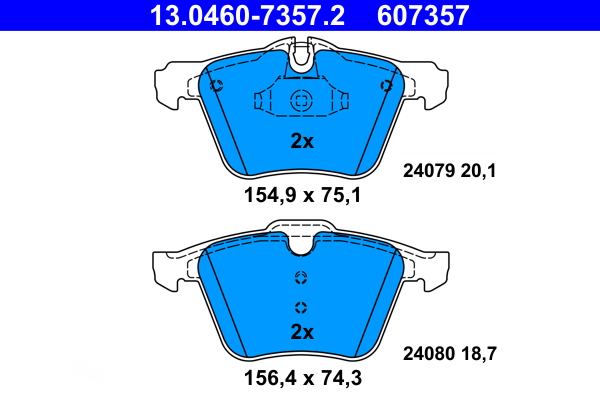 Placute frana ATE 13.0460-7357.2