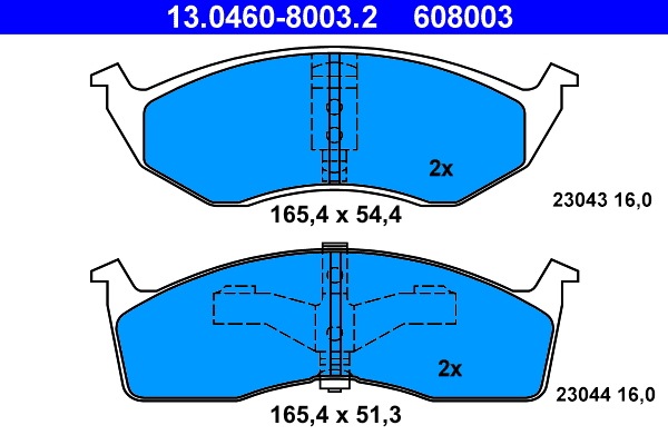 Placute frana ATE 13.0460-8003.2