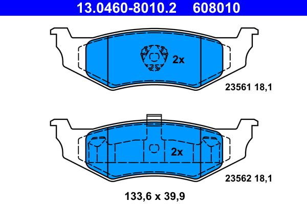 Placute frana ATE 13.0460-8010.2