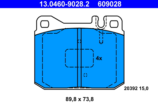 Placute frana ATE 13.0460-9028.2