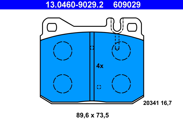 Placute frana ATE 13.0460-9029.2
