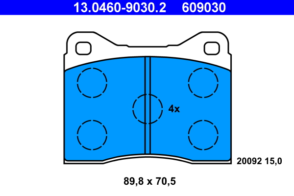 Placute frana ATE 13.0460-9030.2