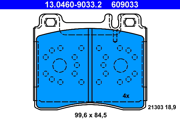 Placute frana ATE 13.0460-9033.2
