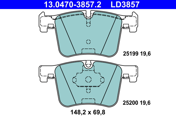 Placute frana ATE 13.0470-3857.2