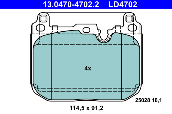 Placute frana ATE 13.0470-4702.2