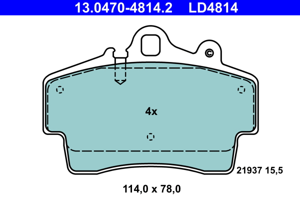 Placute frana ATE 13.0470-4814.2