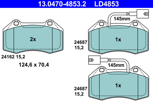 Placute frana ATE 13.0470-4853.2