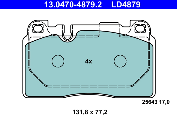 Placute frana ATE 13.0470-4879.2