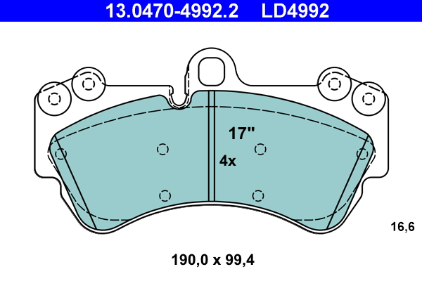 Placute frana ATE 13.0470-4992.2