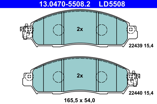 Placute frana ATE 13.0470-5508.2