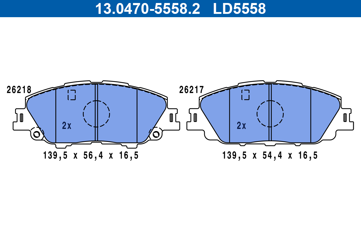 Placute frana ATE 13.0470-5558.2