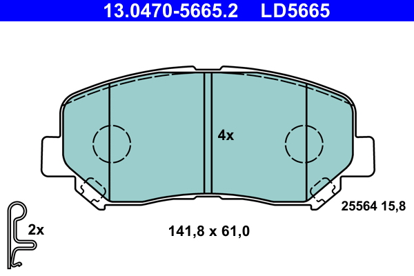 Placute frana ATE 13.0470-5665.2