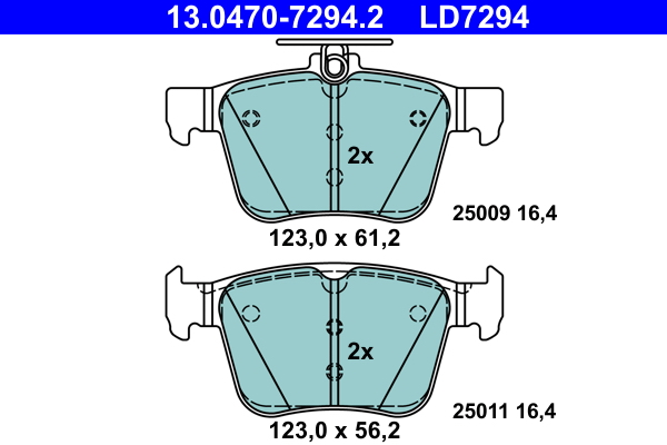 Placute frana ATE 13.0470-7294.2