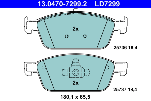 Placute frana ATE 13.0470-7299.2