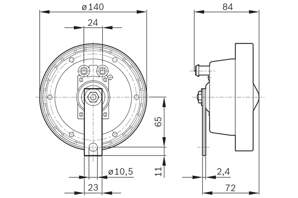 Claxon BOSCH 0320223002