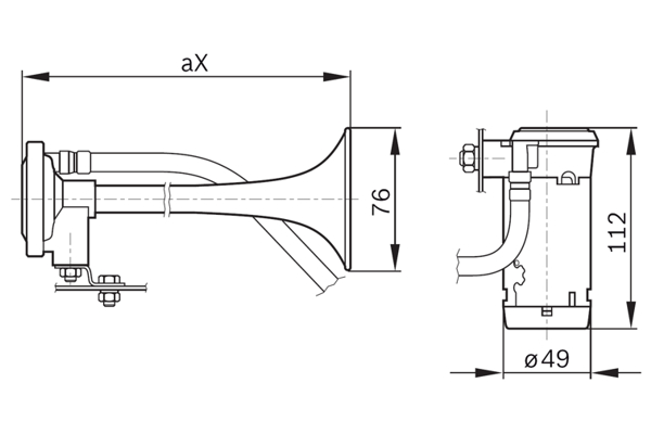 Claxon BOSCH 0328003024