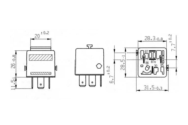 Releu claxon BOSCH 0332209216