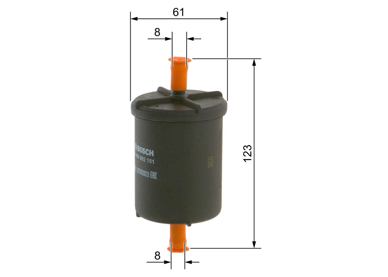 Filtru combustibil BOSCH 0450902151