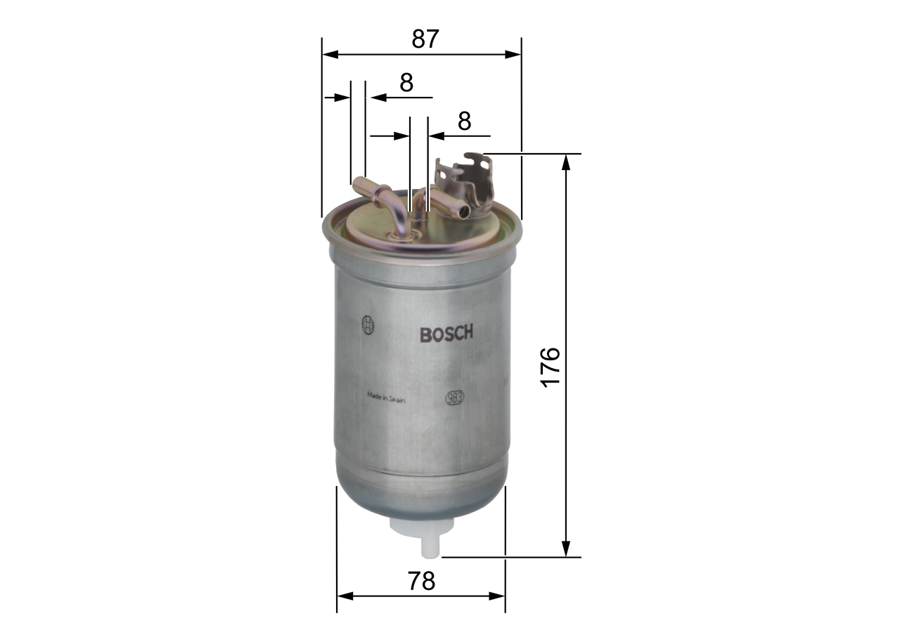 Filtru combustibil BOSCH 0450906267