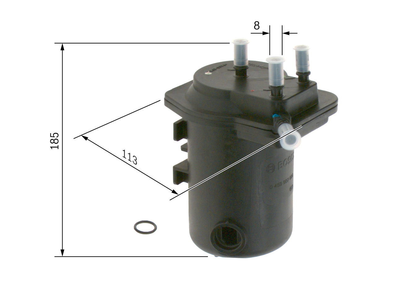 Filtru combustibil BOSCH 0450907008
