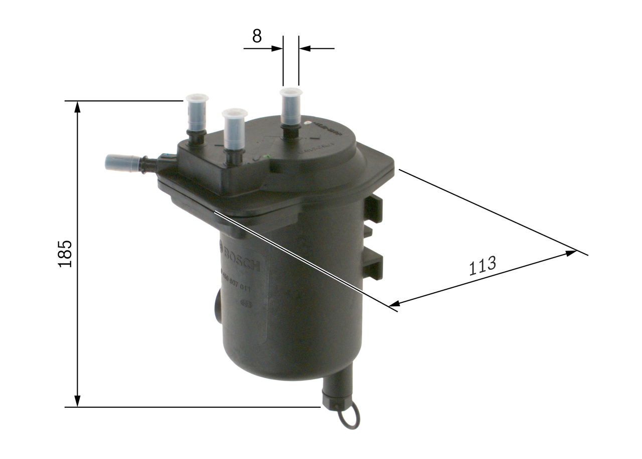 Filtru combustibil BOSCH 0450907011