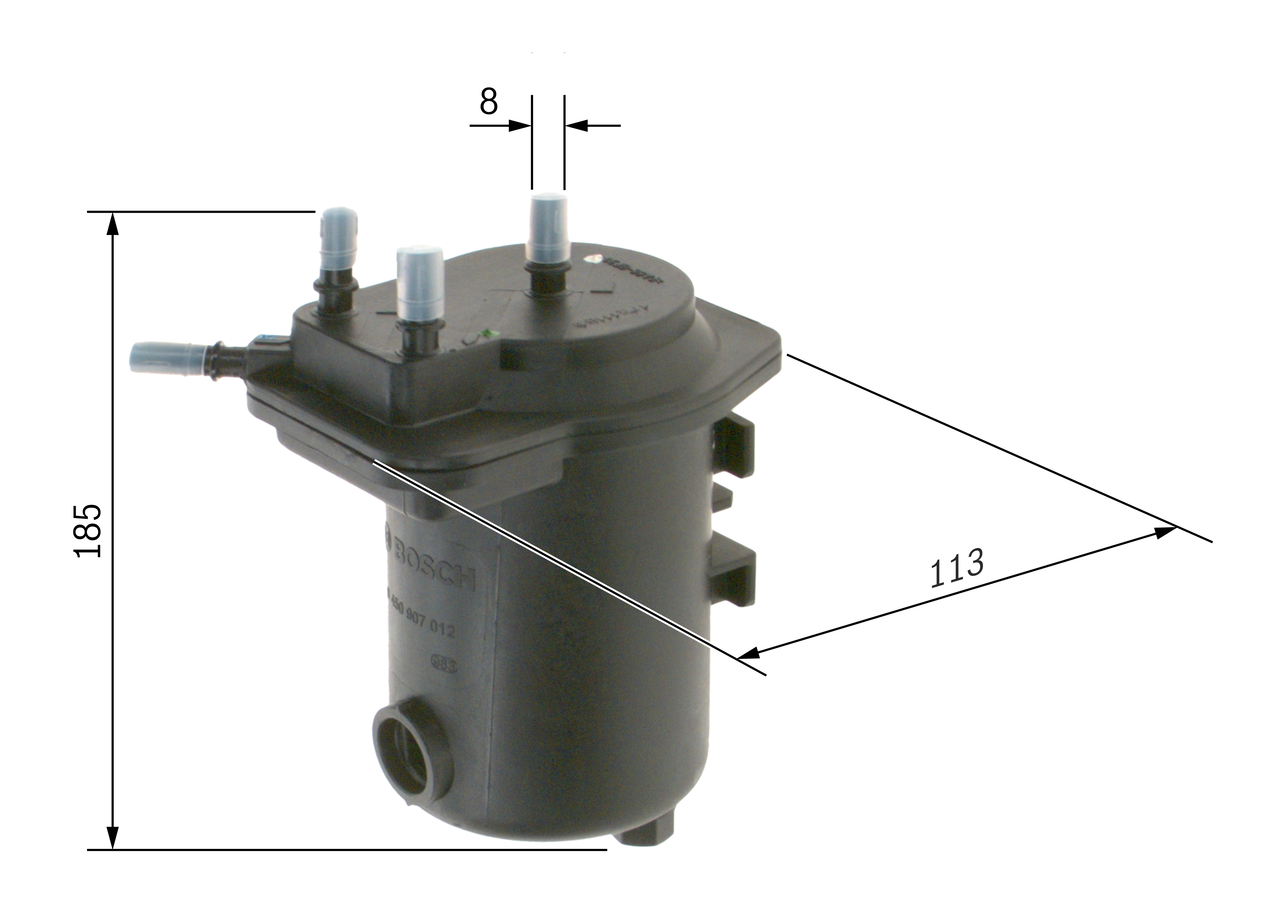 Filtru combustibil BOSCH 0450907012