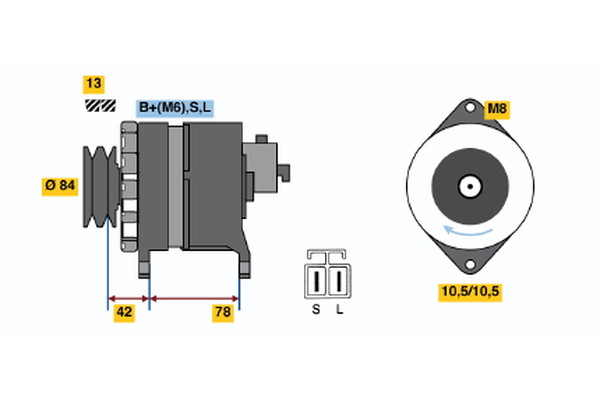 Curea transmisie BOSCH 1 987 947 746